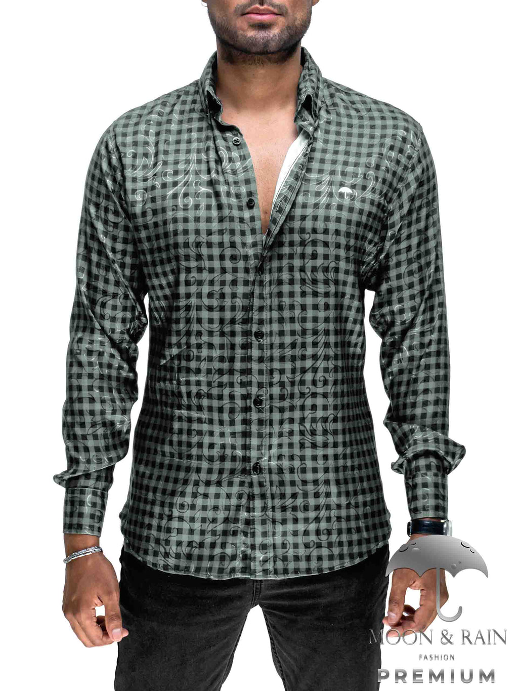 Camisa Cuadros Hombre Slim Fit - Roma