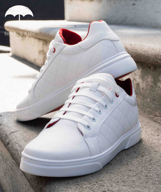 Tenis Sneakers Hombre Blanco Cuadros Style 2