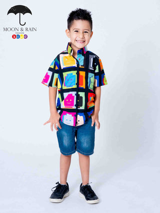 Camisa Niño Casual Slim Fit Lego Cara Colores