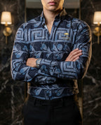 Men's Casual Slim Fit Black Shirt I grew up