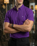 Camisa Hombre — Amethyst Flux | Moon & Rain