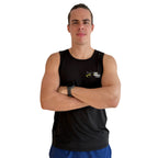 PLAYERA TANK SIN MANGAS NEGRA PARA HOMBRE KINESTESIA