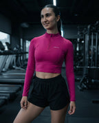 PLAYERA MANGA LARGA ROSA BUGAMBILIA PARA MUJER KINESTESIA