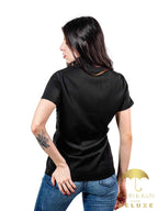 Camisa Mujer Casual Slim Fit Guayabera Negra Tricolor Sty2 - 6 - 7 (S)-Tiendas Platino