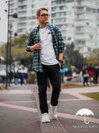 Playera Hombre Slim Fit Blanca Tigre Dorado - Tiendas Platino Playeras Hombre 34 (S)