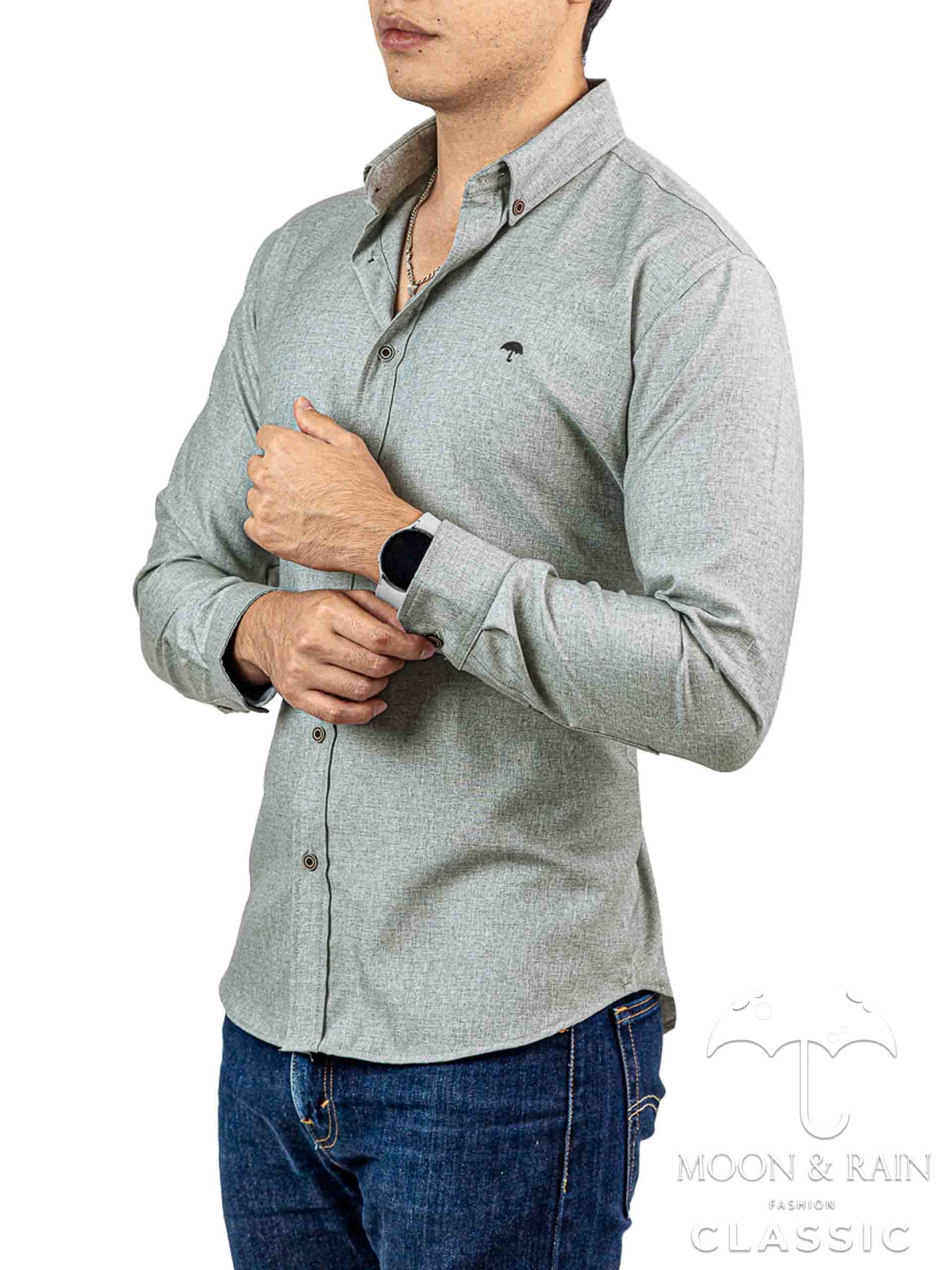 Camisa de mezclilla hombre best sale slim fit