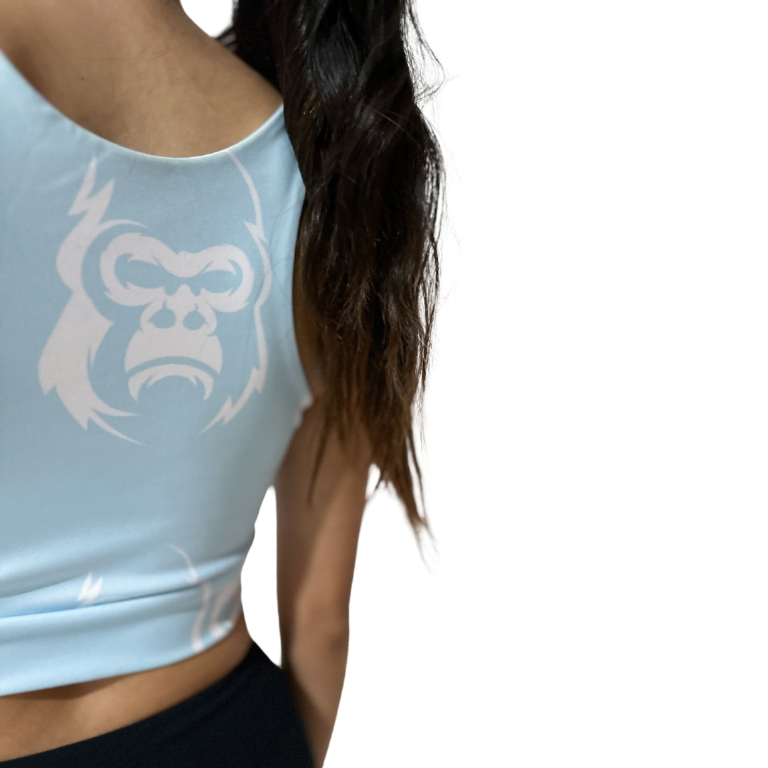 TOP The Jungle VERDE CON AZUL CLARO DE MUJER KINESTESIA
