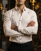 Camisa Hombre Casual Deep Ocean Shark | Moon & Rain