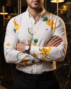 Camisa Hombre Casual Figuras Tropical Pineapple - Resort Edition