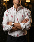 Camisa Crimson Tiger White | Moon & Rain