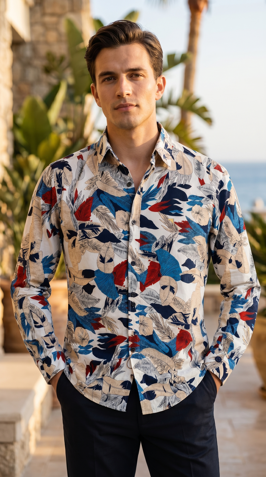 Camisa Hombre  — Modelo  de Moon & Rain. Calidad premium.