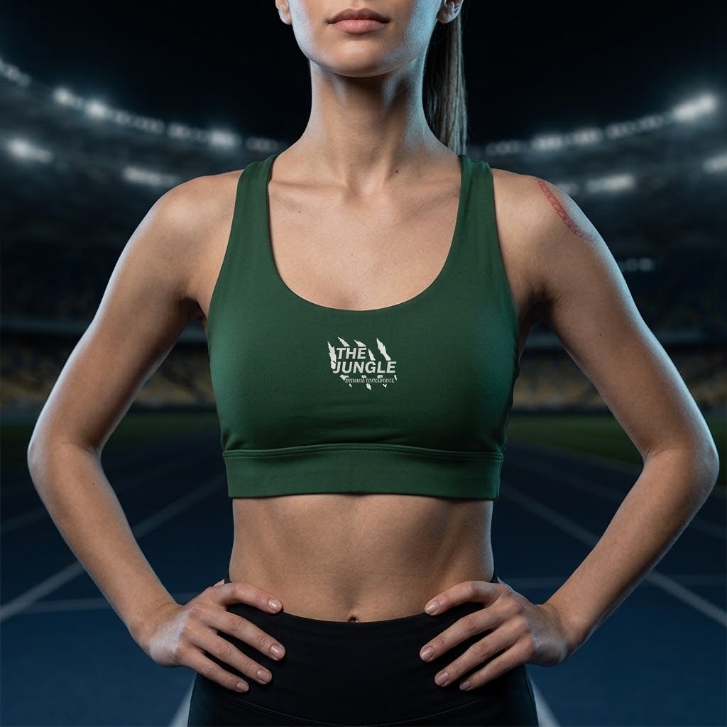 TOP The Jungle VERDE CON AZUL CLARO DE MUJER KINESTESIA