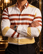 Camisa Hombre Estampado — Ivory Crest | Moon & Rain