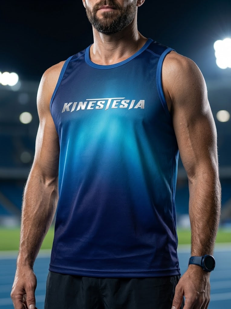 PLAYERA TANK HOMBRE SIN MANGAS AZUL MIXED DEGRADADO