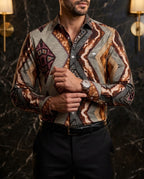 Camisa Hombre — Diagonal Prism | Moon & Rain