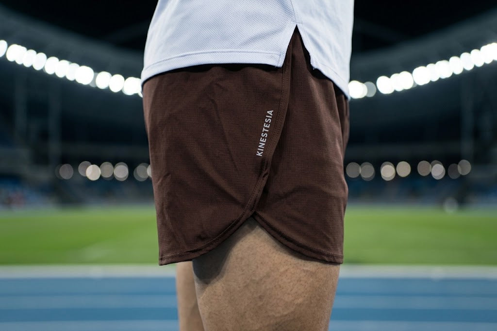 RUNNING SHORT unisex MARRÓN KINESTESIA