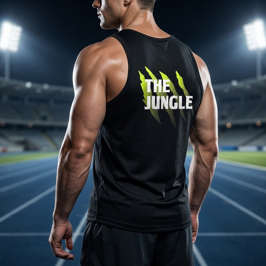 PLAYERA TANK SIN MANGAS NEGRA PARA HOMBRE KINESTESIA