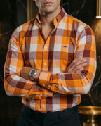 Camisa Hombre Cuadros — Harvest Check | Moon & Rain