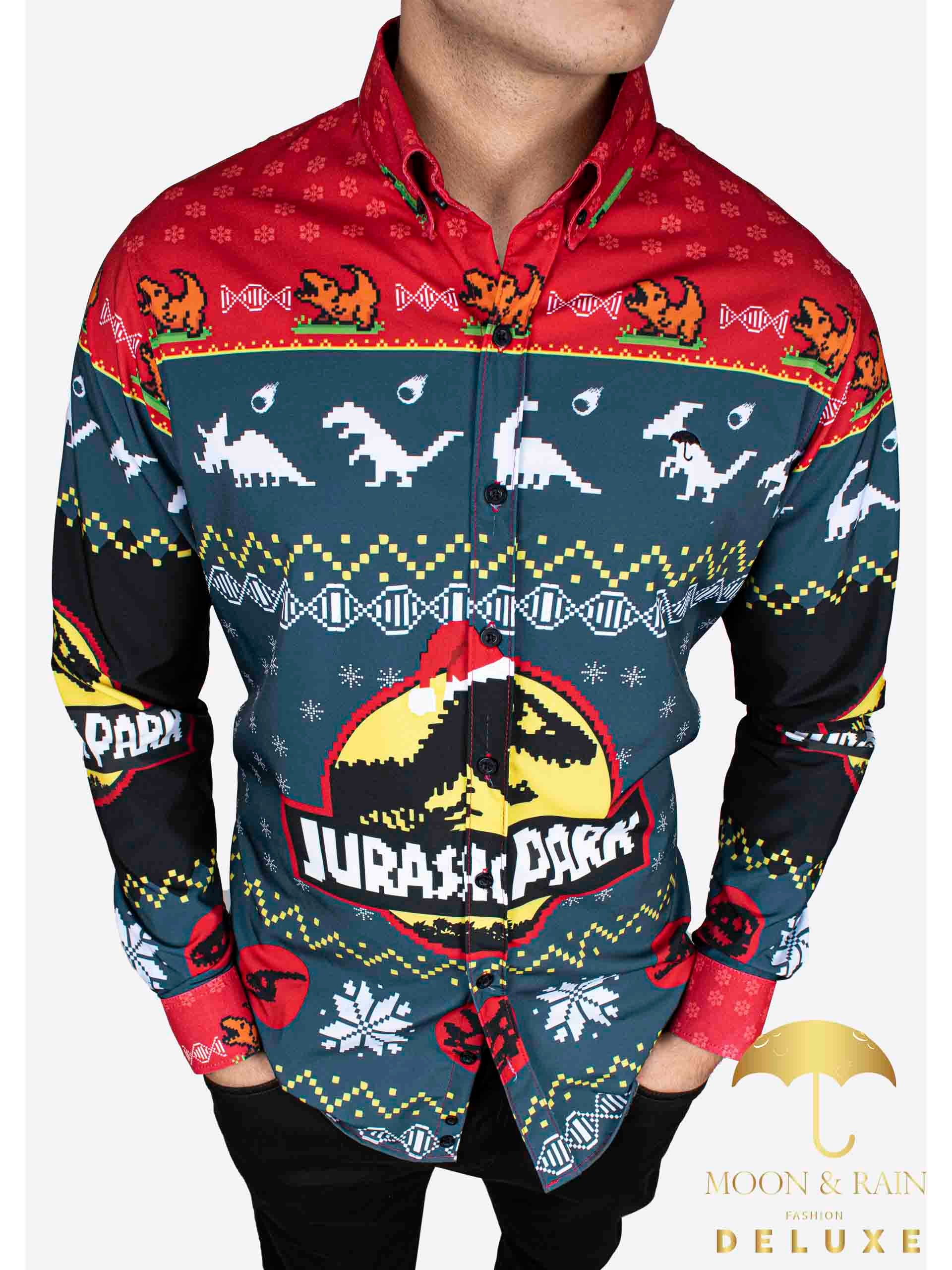 Camisa Hombre Casual Slim Fit Jurassic Park