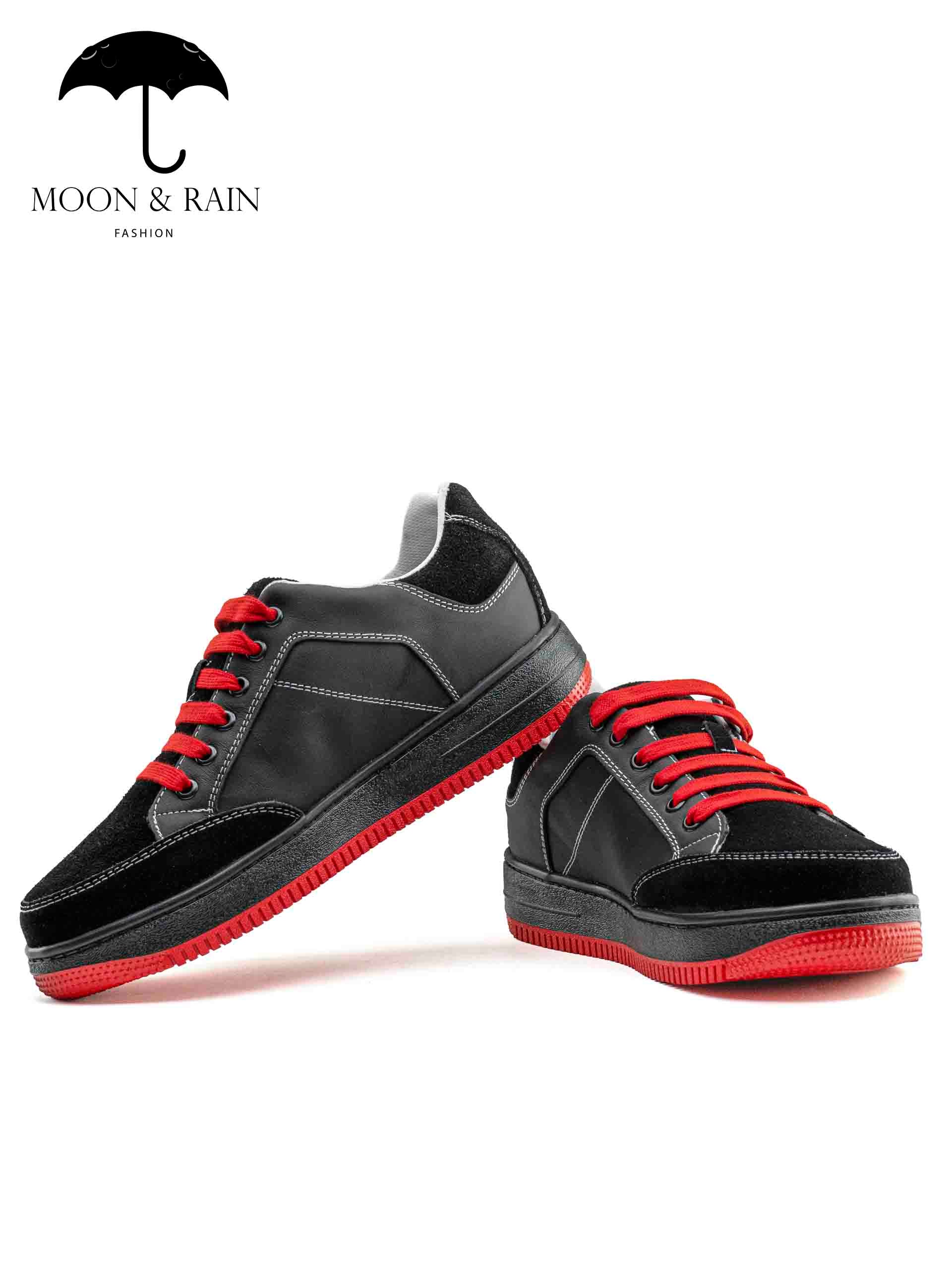 Tenis Sneakers Hombre Negros Liso Det Texturizado Gamuza - Tiendas Platino Tenis Hombre 25 MX