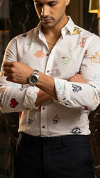 Camisa Hombre Casual Figuras Prism Pixel - Spectrum  · foto 2/3