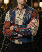 Camisa Hombre Cuadros — Floral Check | Moon & Rain