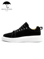 Tenis Sneakers Hombre Negros Lisos Gamuza - Tiendas Platino Tenis Hombre 25 MX