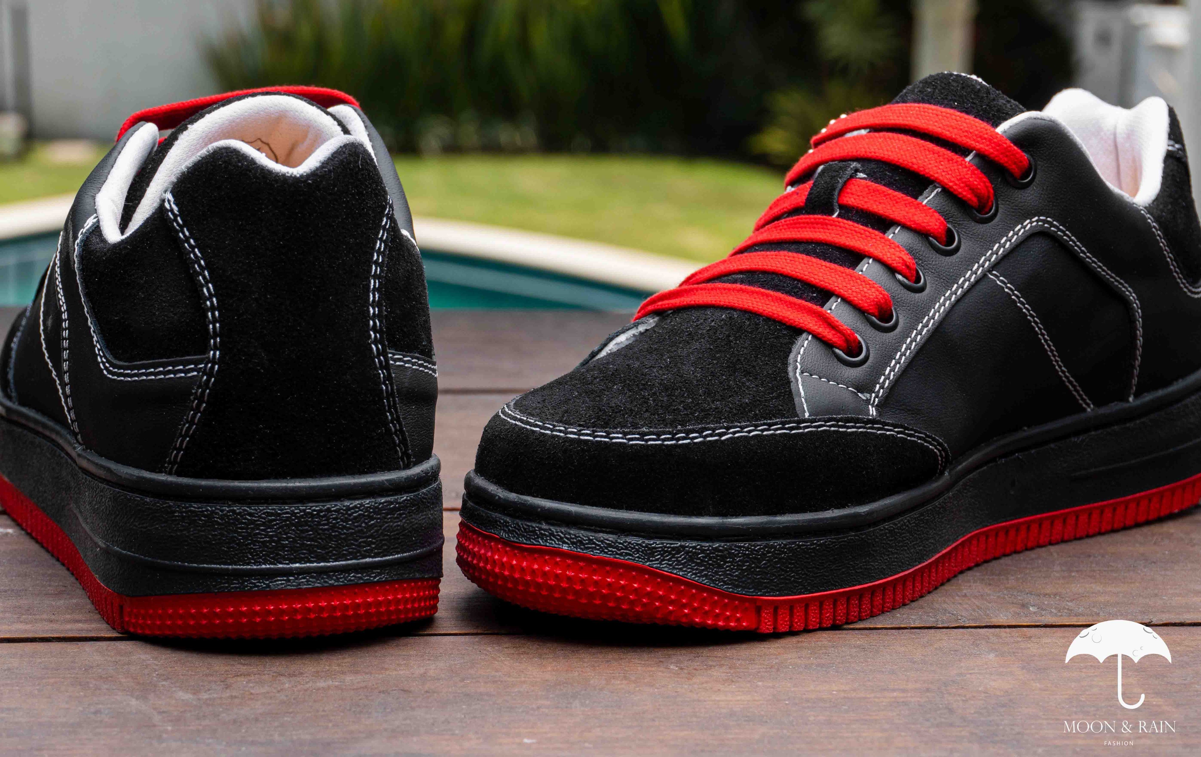 Tenis Sneakers Hombre Negros Liso Det Texturizado Gamuza - Tiendas Platino Tenis Hombre 25 MX