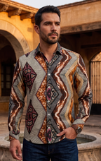 Camisa Hombre — Diagonal Prism | Moon & Rain
