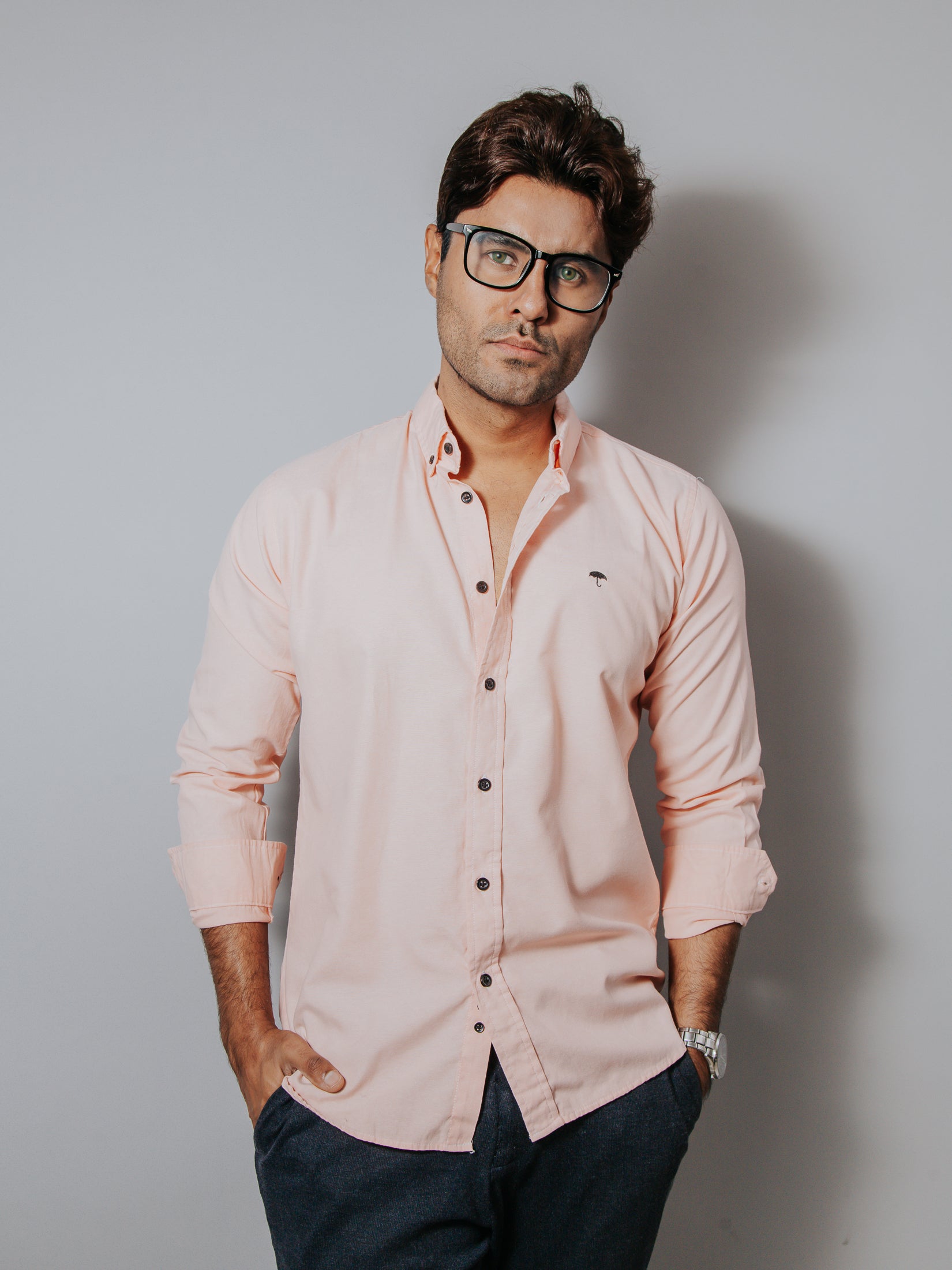 Camisa Hombre Casual Lisa Melón