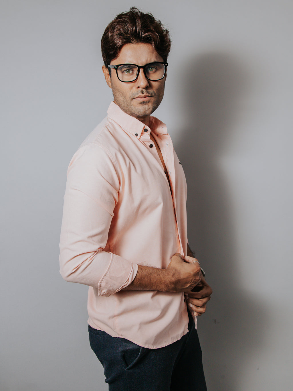 Camisa Hombre Casual Lisa Melón