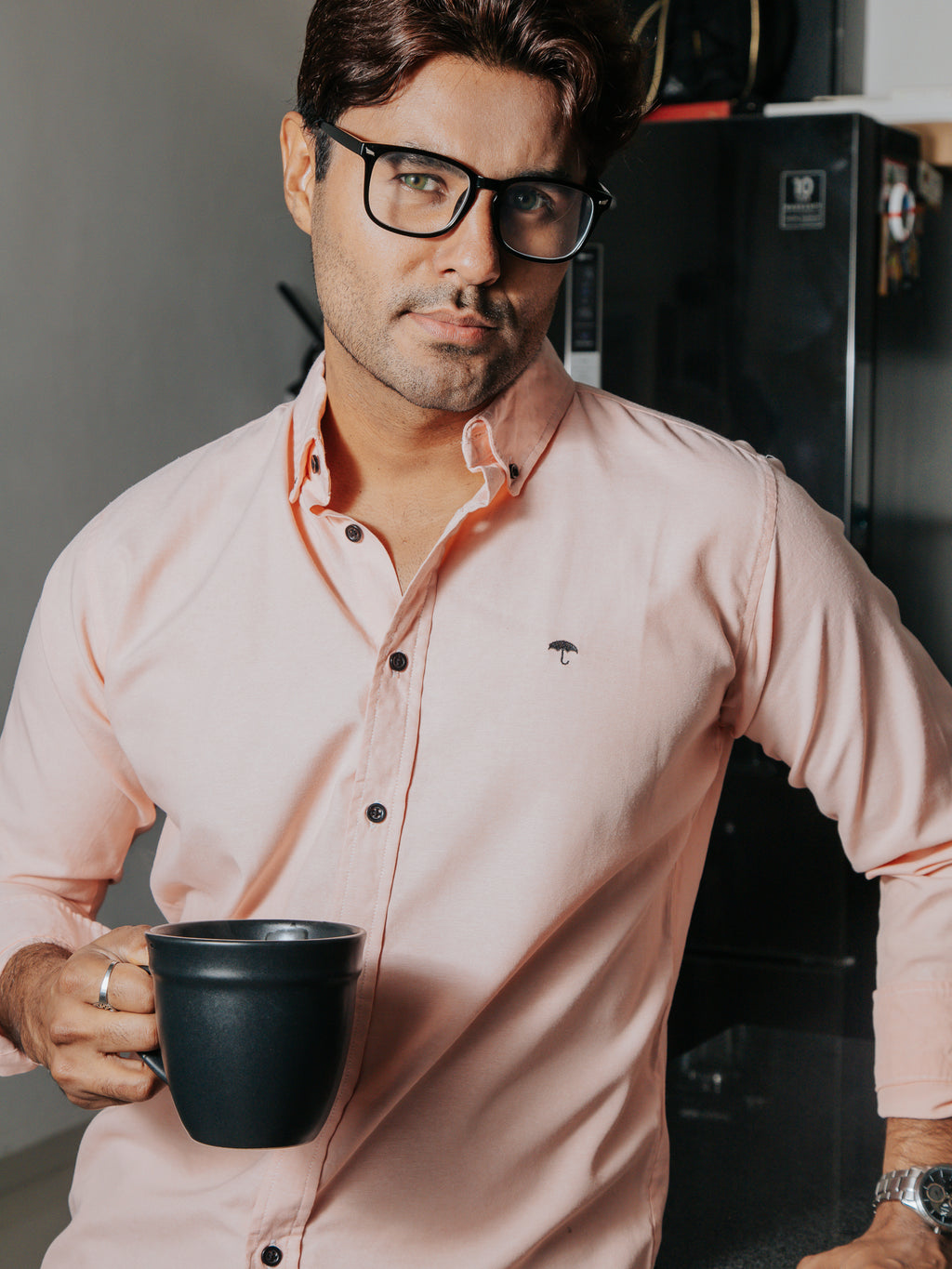 Camisa Hombre Casual Lisa Melón