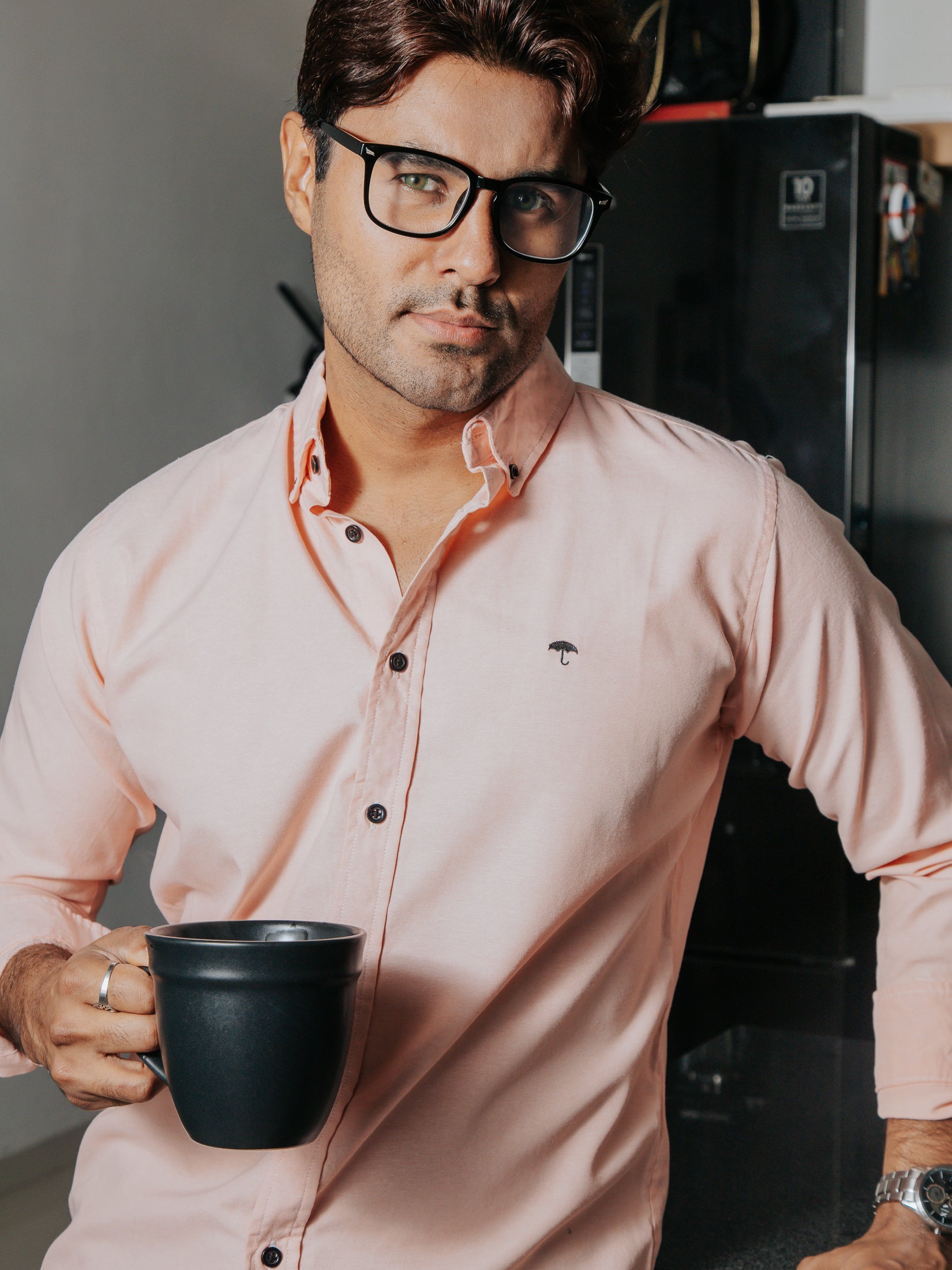 Camisa Hombre Casual Lisa Melón