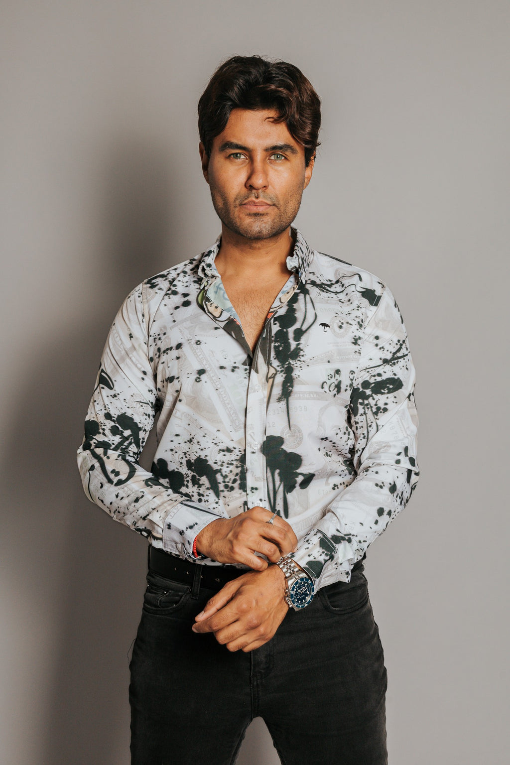 Camisa Hombre Casual Monopoly Dolar