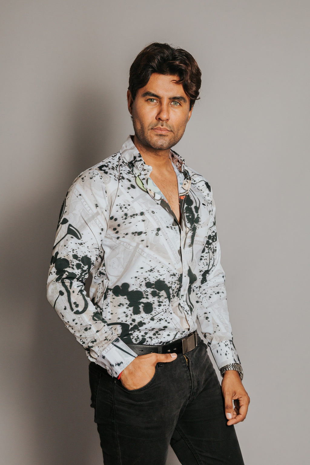 Camisa Hombre Casual Monopoly Dolar