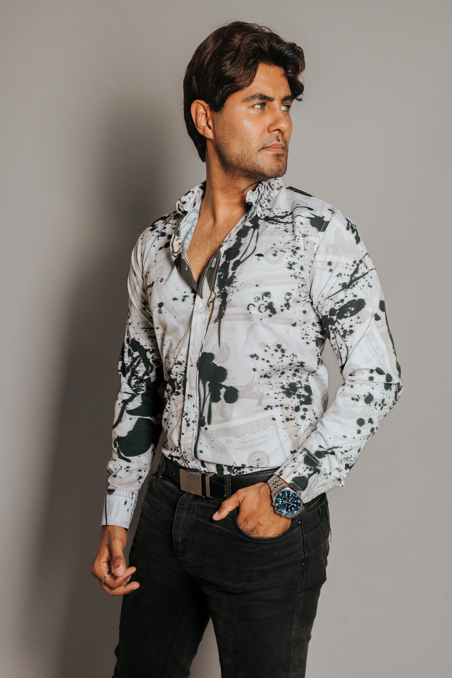 Camisa Hombre Casual Monopoly Dolar