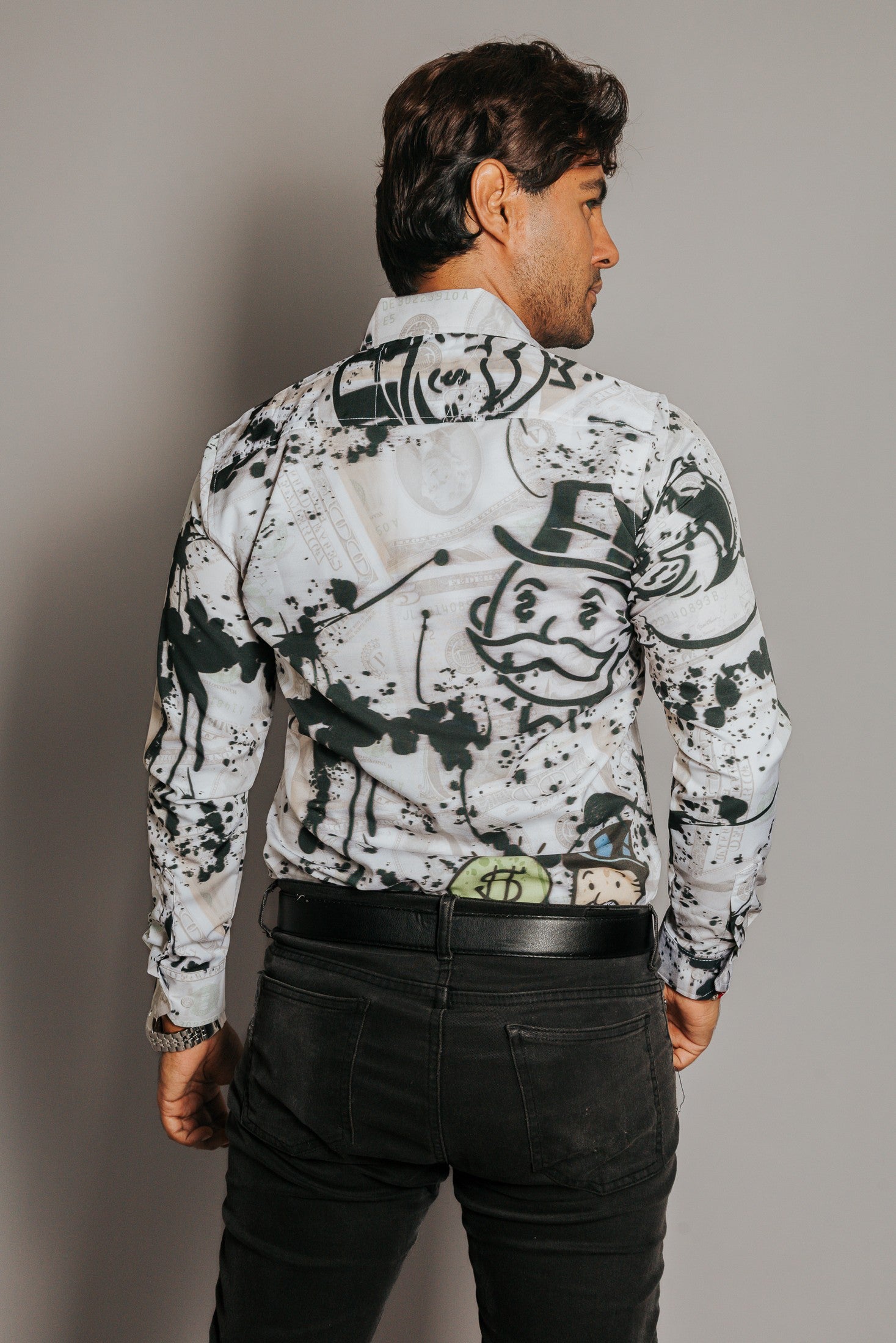 Camisa Hombre Casual Monopoly Dolar