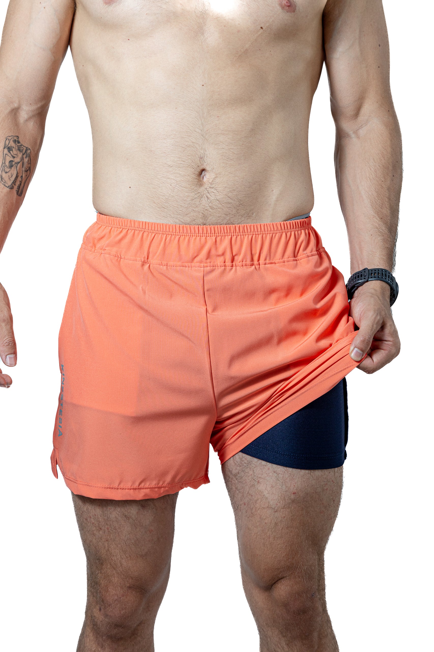 Short Deportivo Para Hombre Indoor Naranja