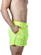 Short Deportivo Para Hombre Indoor Amarillo Neon - Tiendas Platino Short Deportivo Hombre 32 (XS)