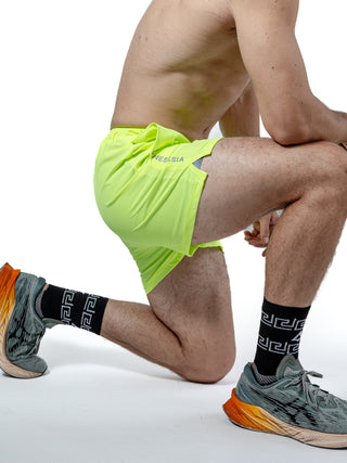 Short Deportivo Para Hombre Indoor Amarillo Neon