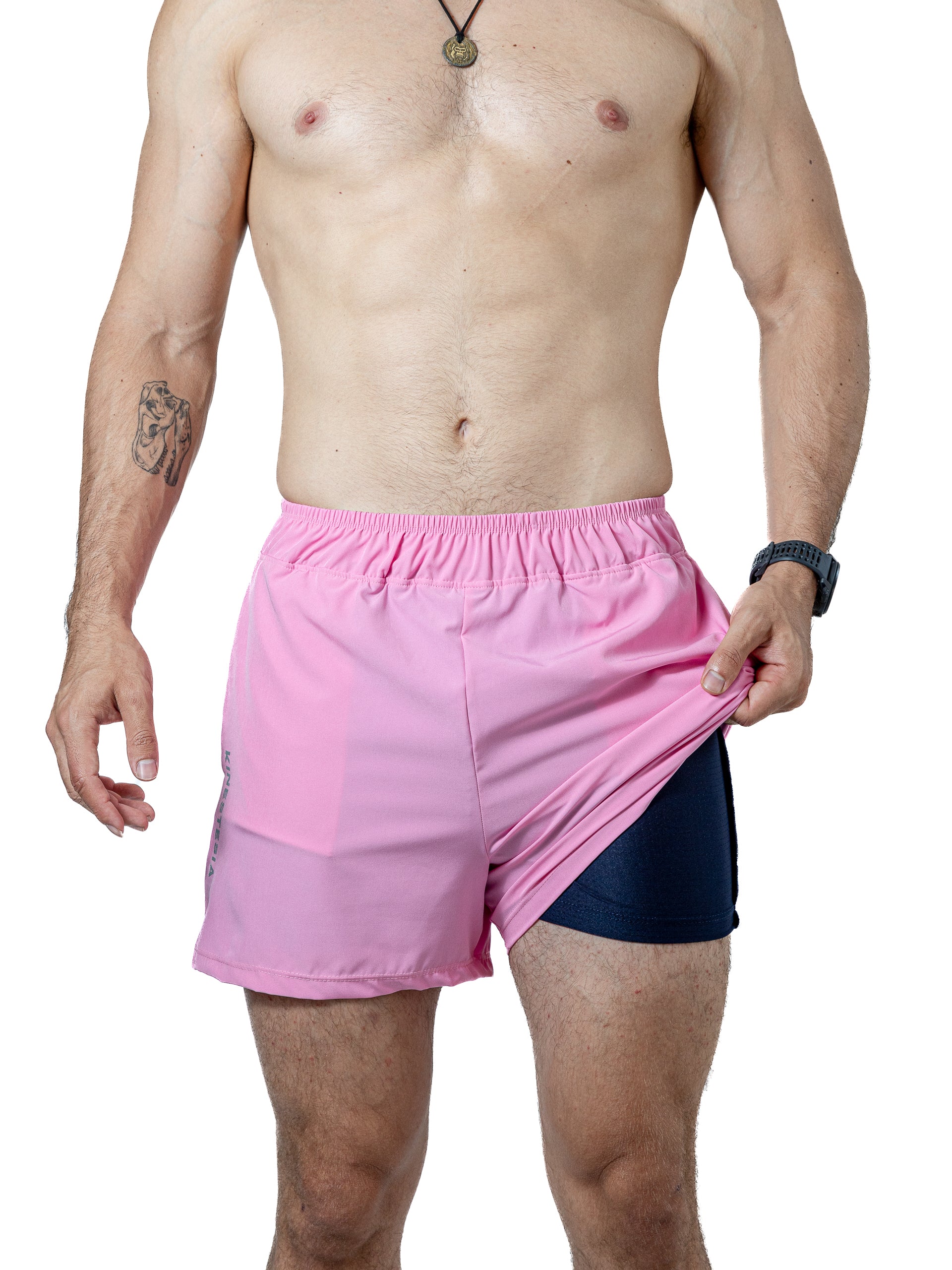 Short Deportivo Para Hombre Indoor Rosa - Tiendas Platino Short Deportivo Hombre 32 (XS)