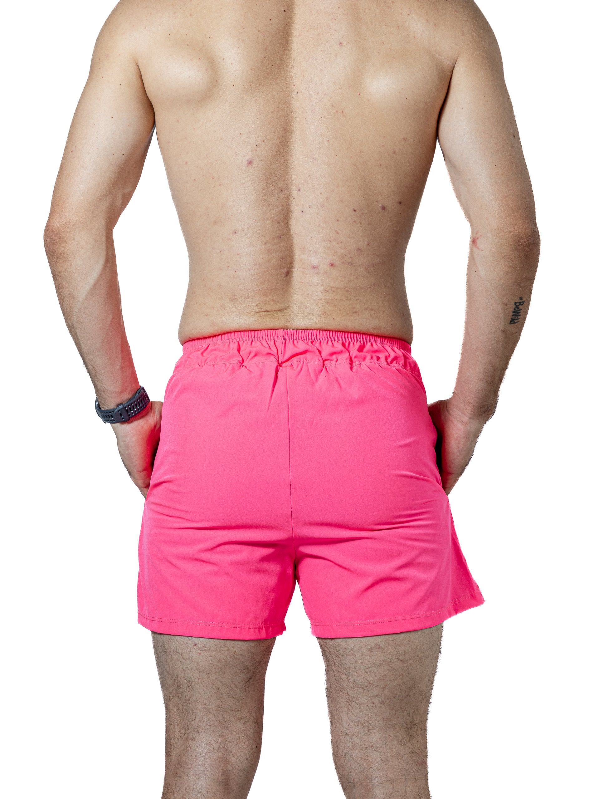 Short Deportivo Para Hombre Indoor Rosa Neon - 32 (XS)-Tiendas Platino