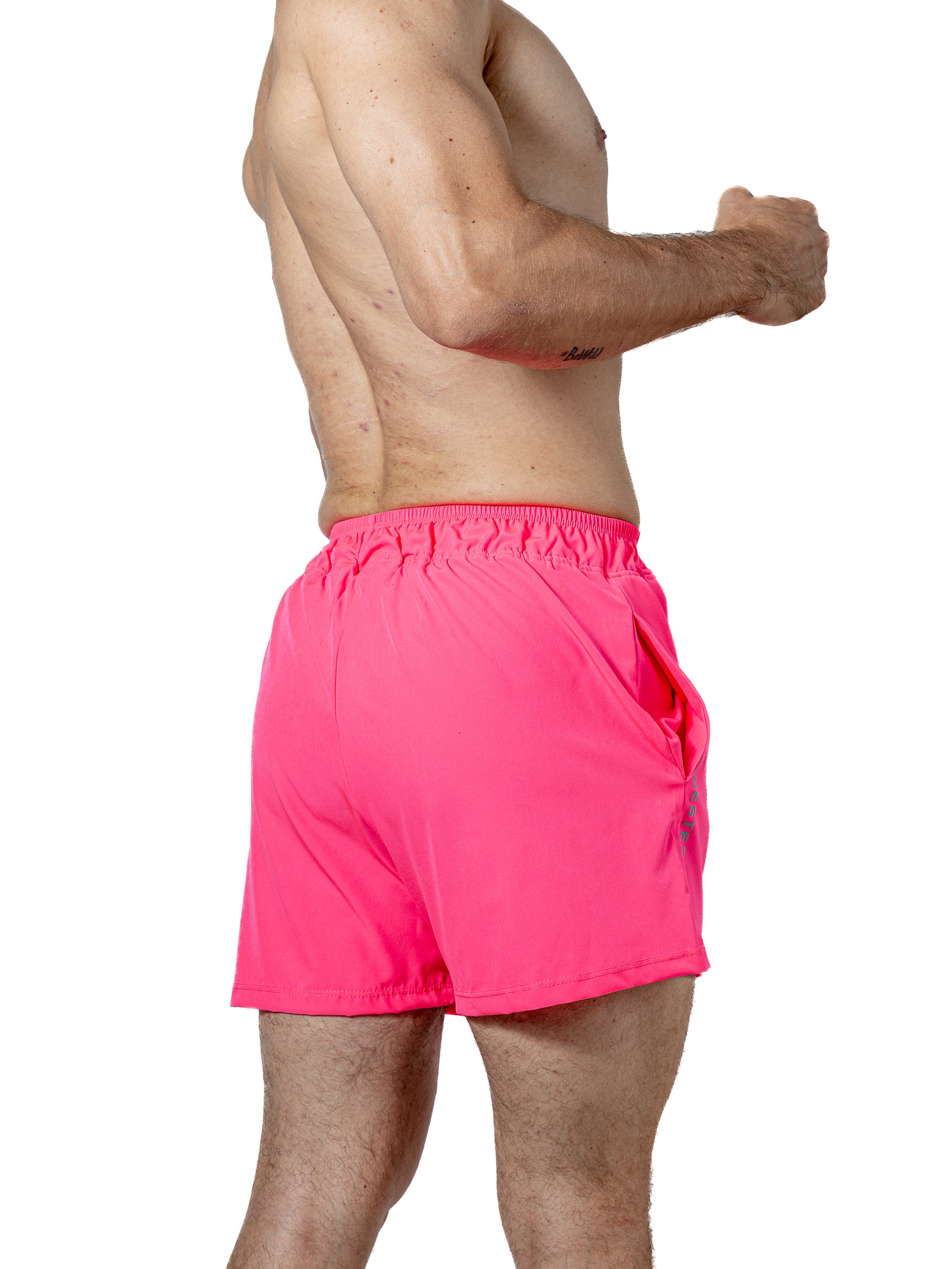 Short Deportivo Para Hombre Indoor Rosa Neon - 32 (XS)-Tiendas Platino