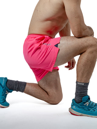 Short Deportivo Para Hombre Indoor Rosa Neon