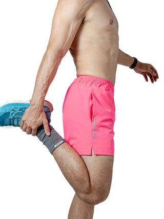 Short Deportivo Para Hombre Indoor Rosa Neon