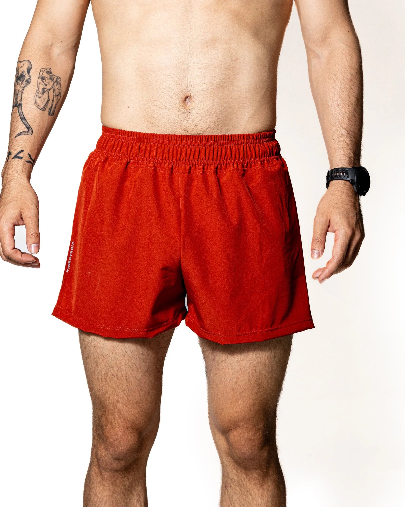SHORT ROJO OSCURO DE COMPETENCIA PARA HOMBRE KINESTESIA