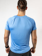 Playera Manga Corta Azul Cyan Para Hombre Basic Kinestesia - Tiendas Platino Playeras Hombre S