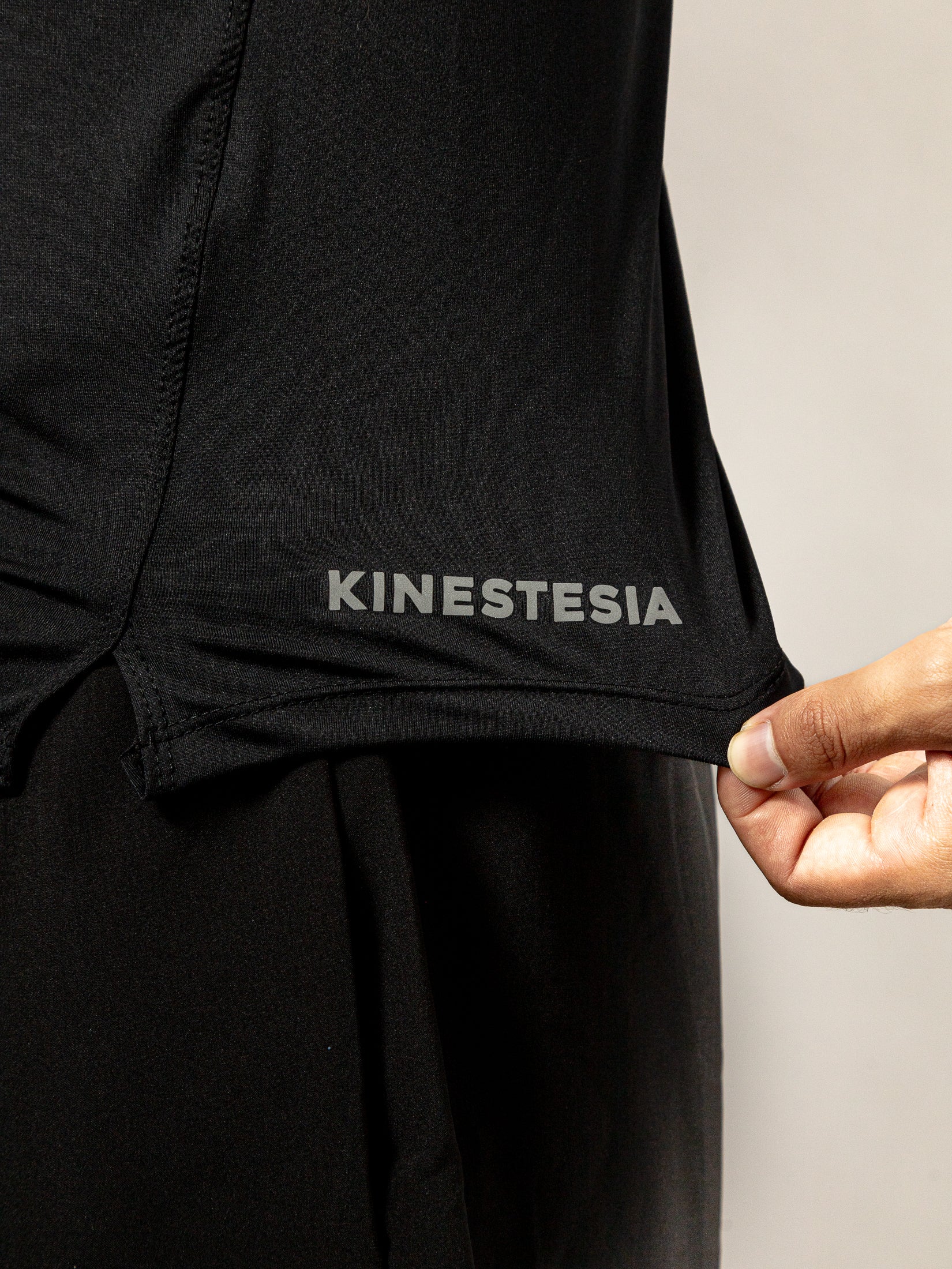 Playera Manga Corta Negra Para Hombre Basic Kinestesia