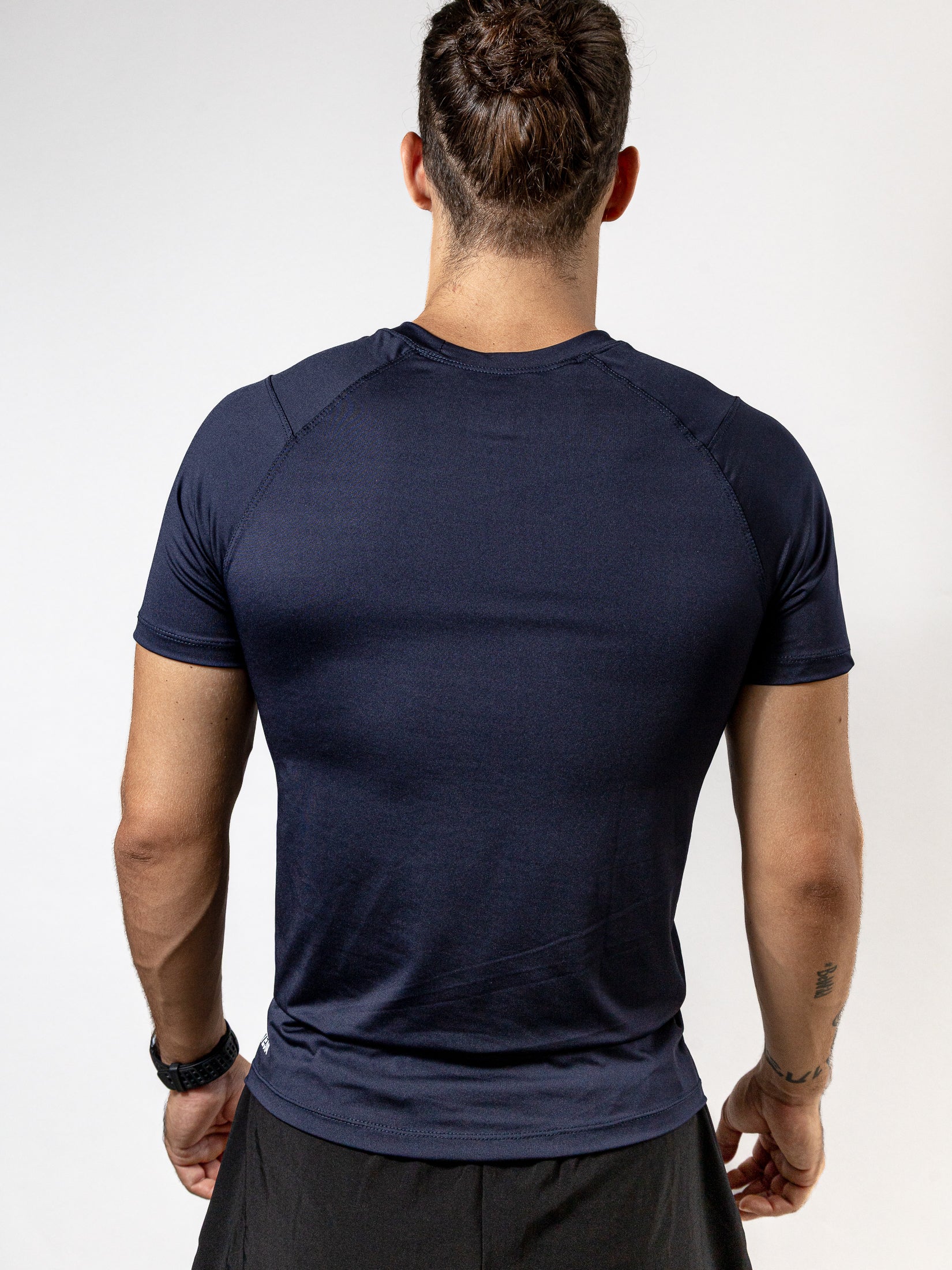 Playera Manga Corta Azul Marino Para Hombre Basic Kinestesia - S-Tiendas Platino