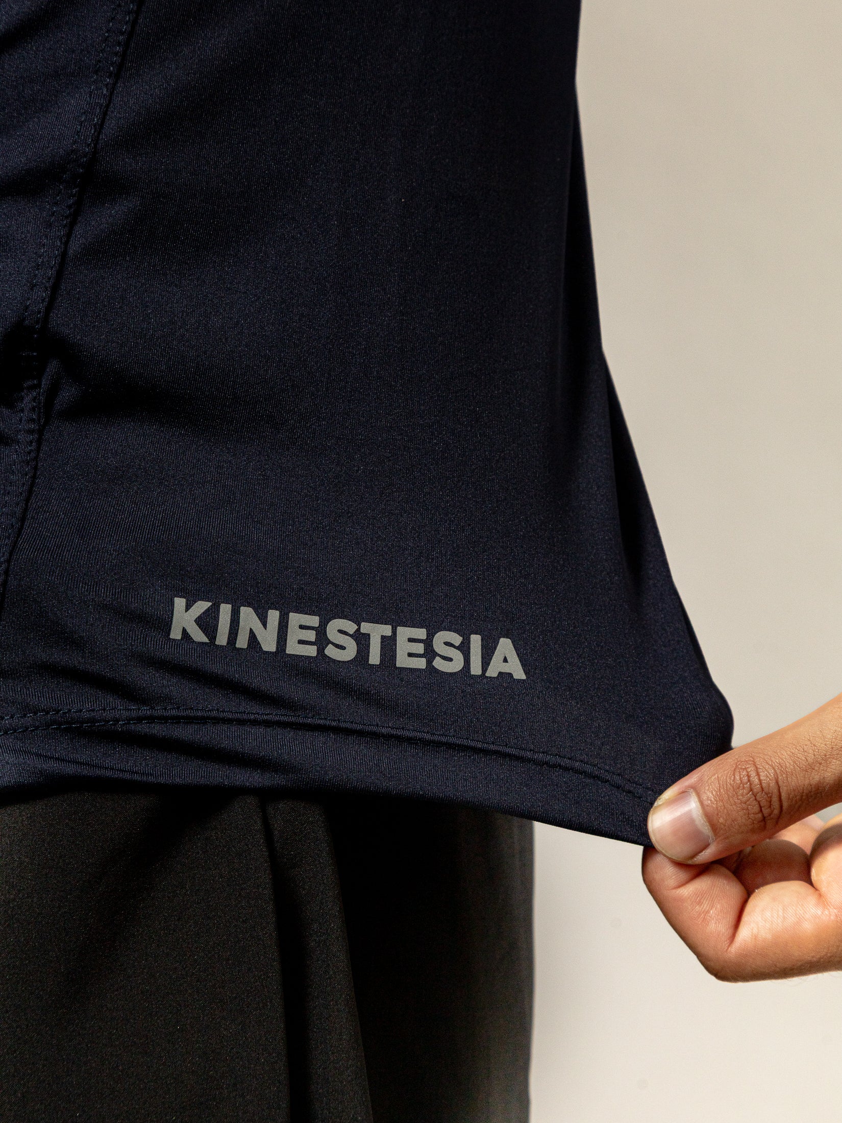Playera Manga Corta Azul Marino Para Hombre Basic Kinestesia - S-Tiendas Platino